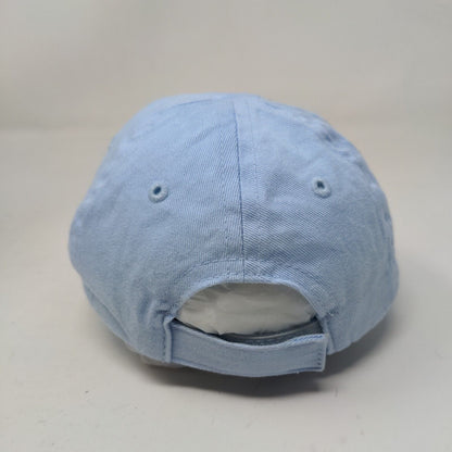 Football Infant Strapback Hat Blue One Size Adjustbale Embroidered Holes 6 Panel