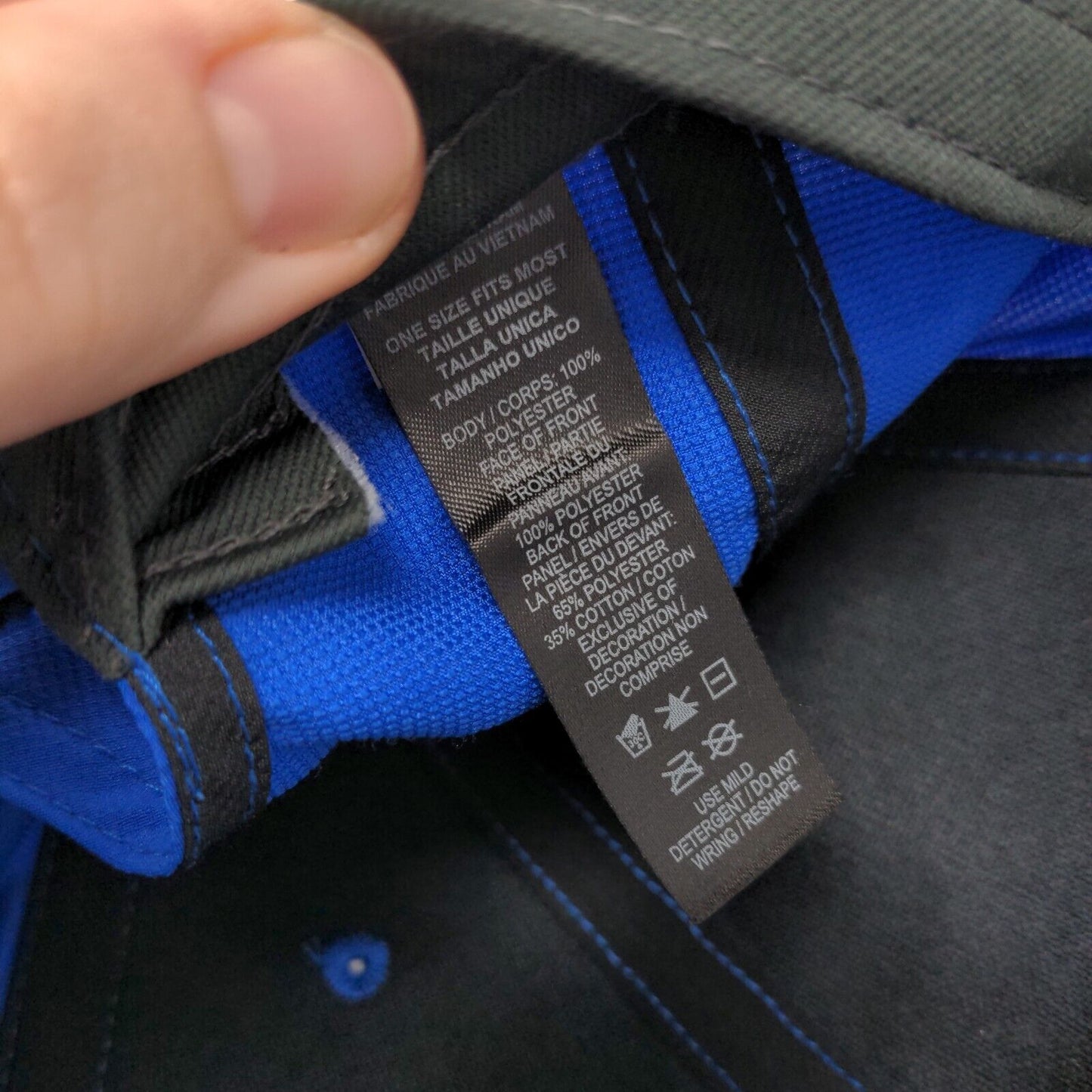Nike Strapback Hat Blue OSFM Adjustable Embroidered Swoosh Logo Legacy91 Dri-Fit