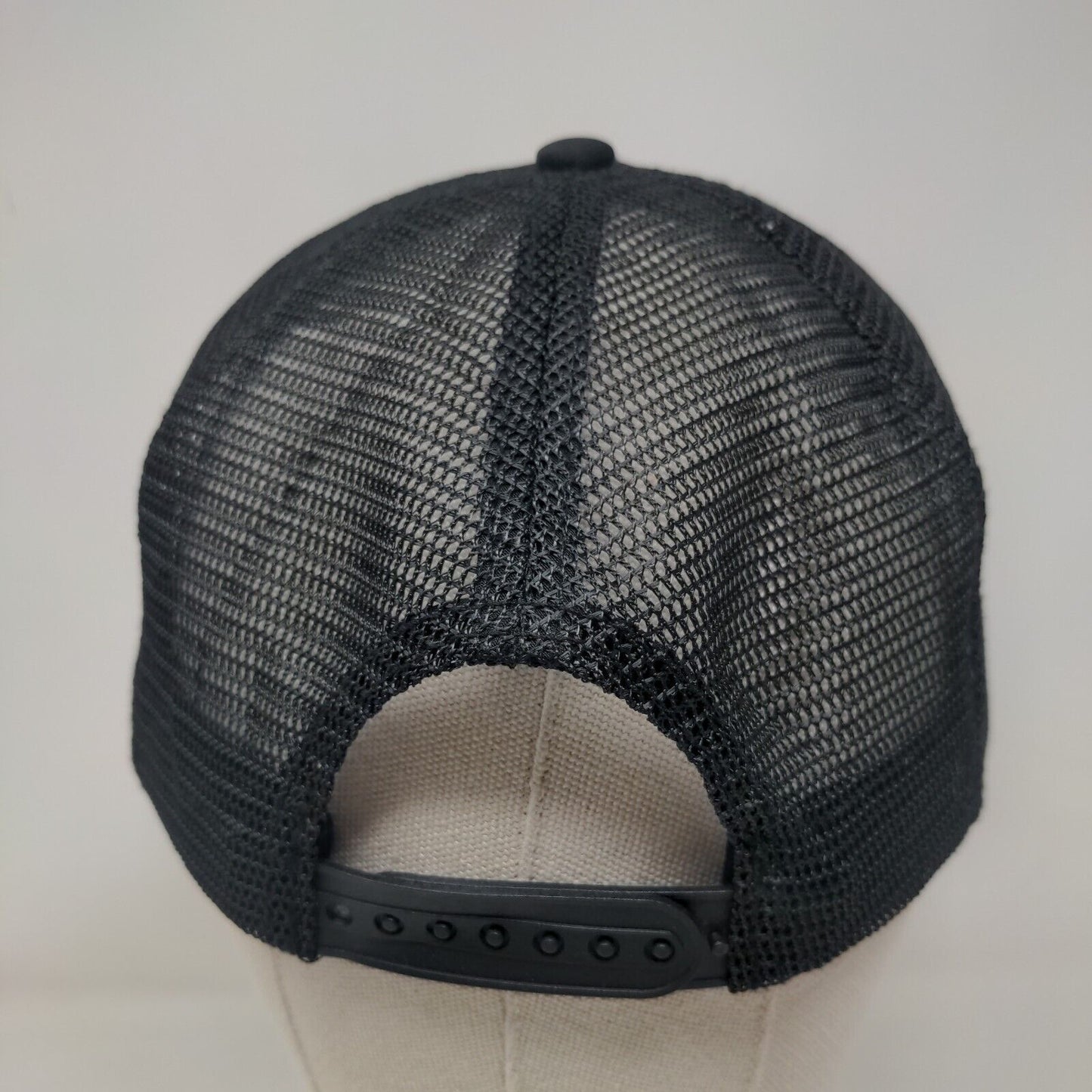 Flawless Whipz Snapback Rope Trucker Hat Black One Size Mesh Back