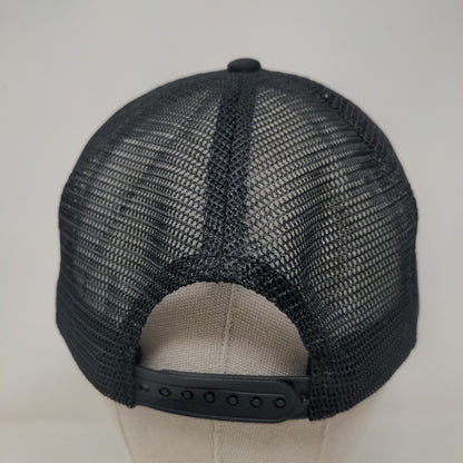 Flawless Whipz Snapback Rope Trucker Hat Black One Size Mesh Back