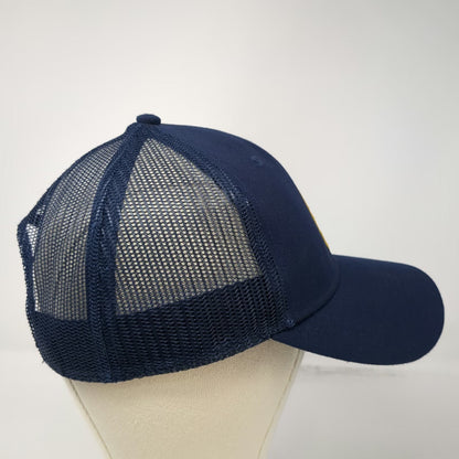 Cotopaxi Trucker Hat Blue One Size Llama Embroidered Logo Mesh Back Snapback