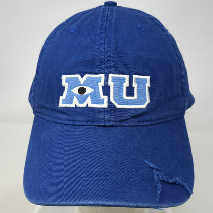 Disney Baseball Cap Blue One Size Monsters University Distressed Strapback Hat
