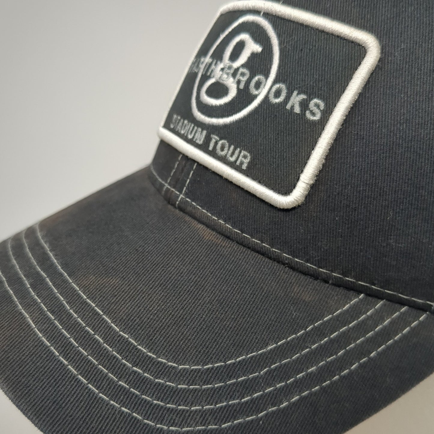 Garth Brooks Stadium Tour Trucker Hat Black OS Adjustable Embroidered Mesh Back