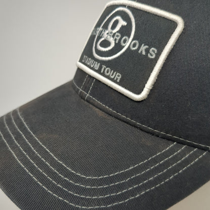 Garth Brooks Stadium Tour Trucker Hat Black OS Adjustable Embroidered Mesh Back