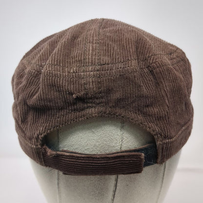 Taylor Swift Army Cap Brown One Size Corduroy Floral Lining Embroidery Hat