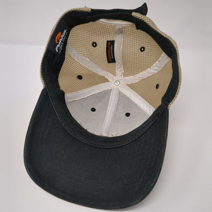 Whitetail Staff Strapback Mesh Back Hat Black One Size Adjustable Pukka