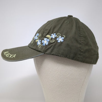 Arctic Circle Enterprises LLC Baseball Cap Green OSFM Alaska Floral Flower Hat