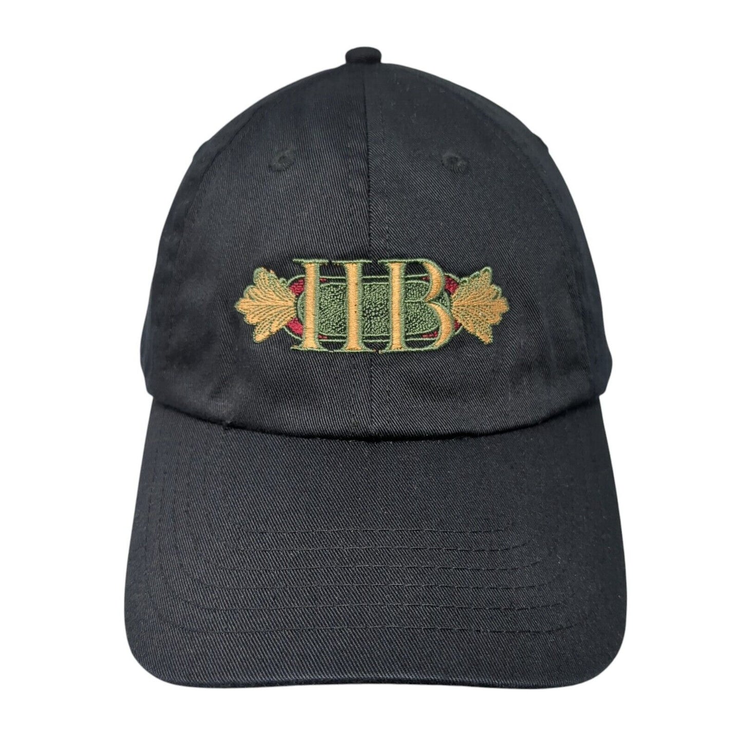 IIB Idaho Independent Bank Strapback Hat Black One Size Adjustable