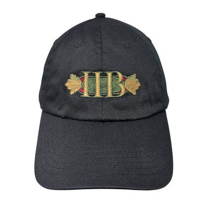 IIB Idaho Independent Bank Strapback Hat Black One Size Adjustable