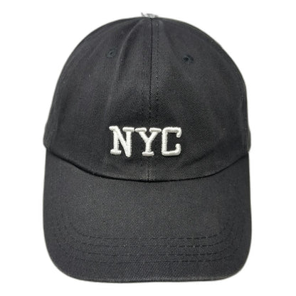 Black Baseball Cap One Size NYC 1987 Side Embroidery Cotton Adjustable Hat