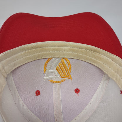 Sportsman Strapback Trucker Hat Red One Size Mesh Back Miami 2020