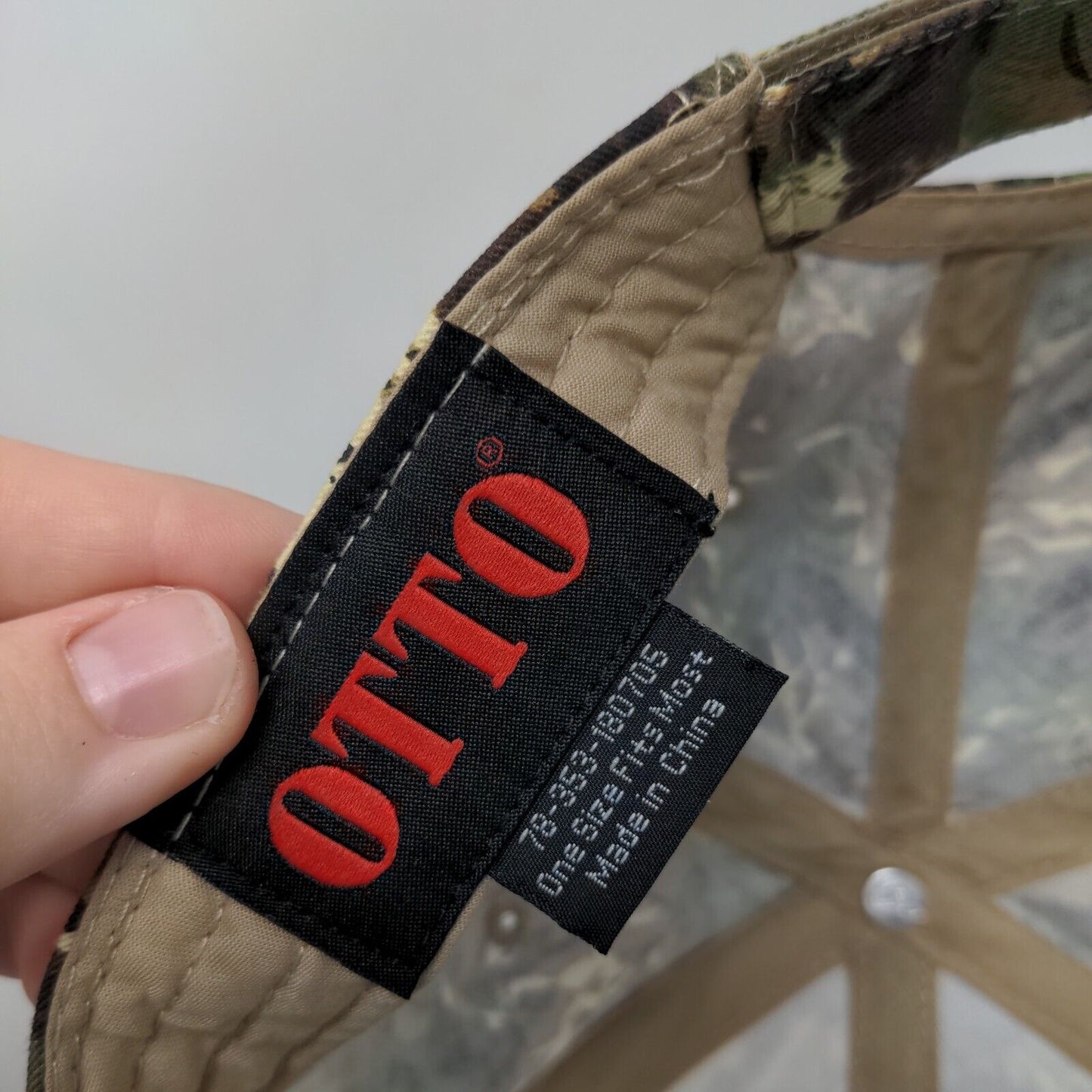 Carroll Fulmer Logistics Strapback Hat Camo OSFM Embroidered Otto