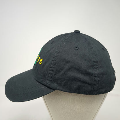 Black Baseball Cap One Size Caskets Green Rose Yellow Embroidered Cotton Hat