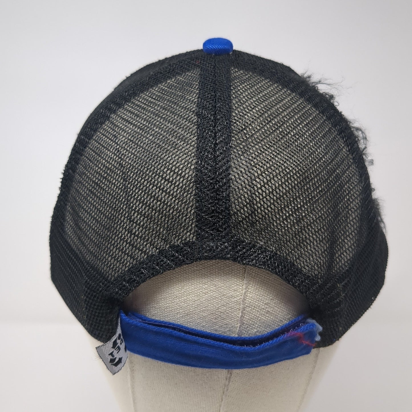BKC Strapback Hat Blue One Size Mesh Back Adjustable Colorblock Outdoor