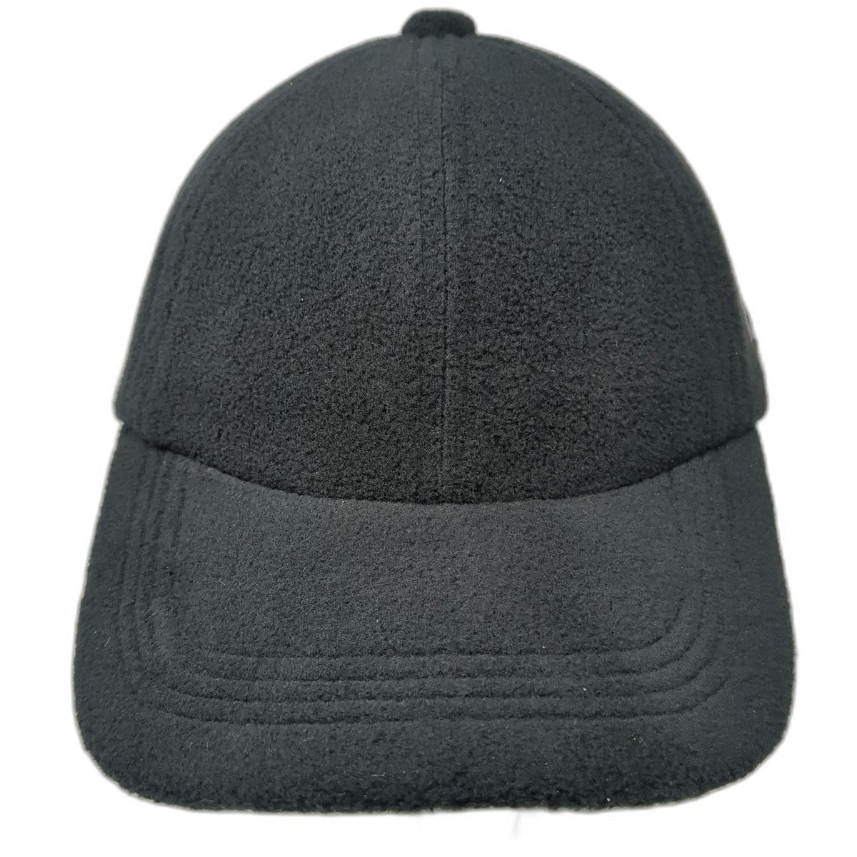Turtle Fur Baseball Cap Black One Size Fleece Recycled Polyester Strapback Hat
