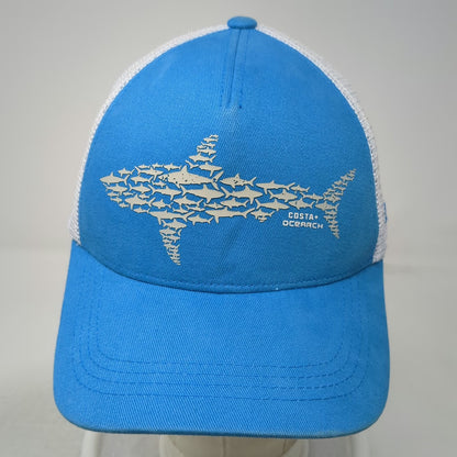 Costa Trucker Hat Blue One Size Shark Graphic OCEARCH Mesh Snapback Fishing Gear