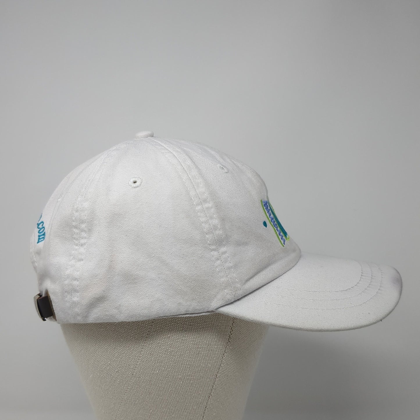 Andabeautytoyou Slideback Baseball Cap White OS Adjustable Embroidered Adams