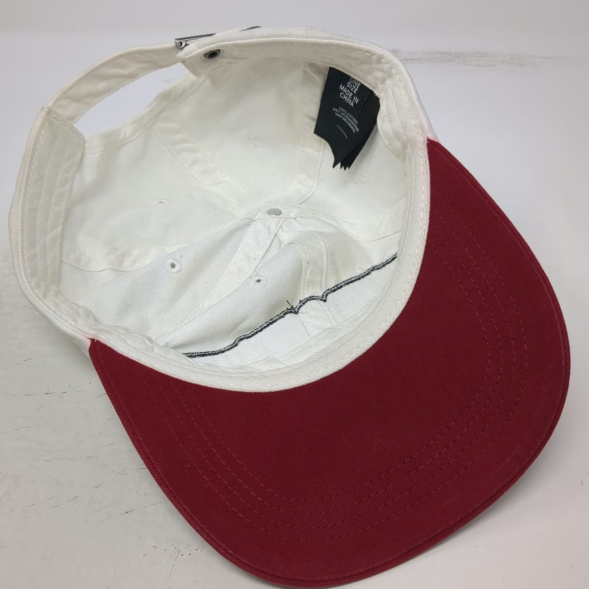 Harley-Davidson Baseball Cap White Red One Size 120th Anniversary Logo Patch hat