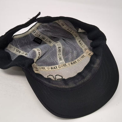 Black Clover 5 Panel Black Hat One Size Live Lucky Staker Parson Co Adjustable