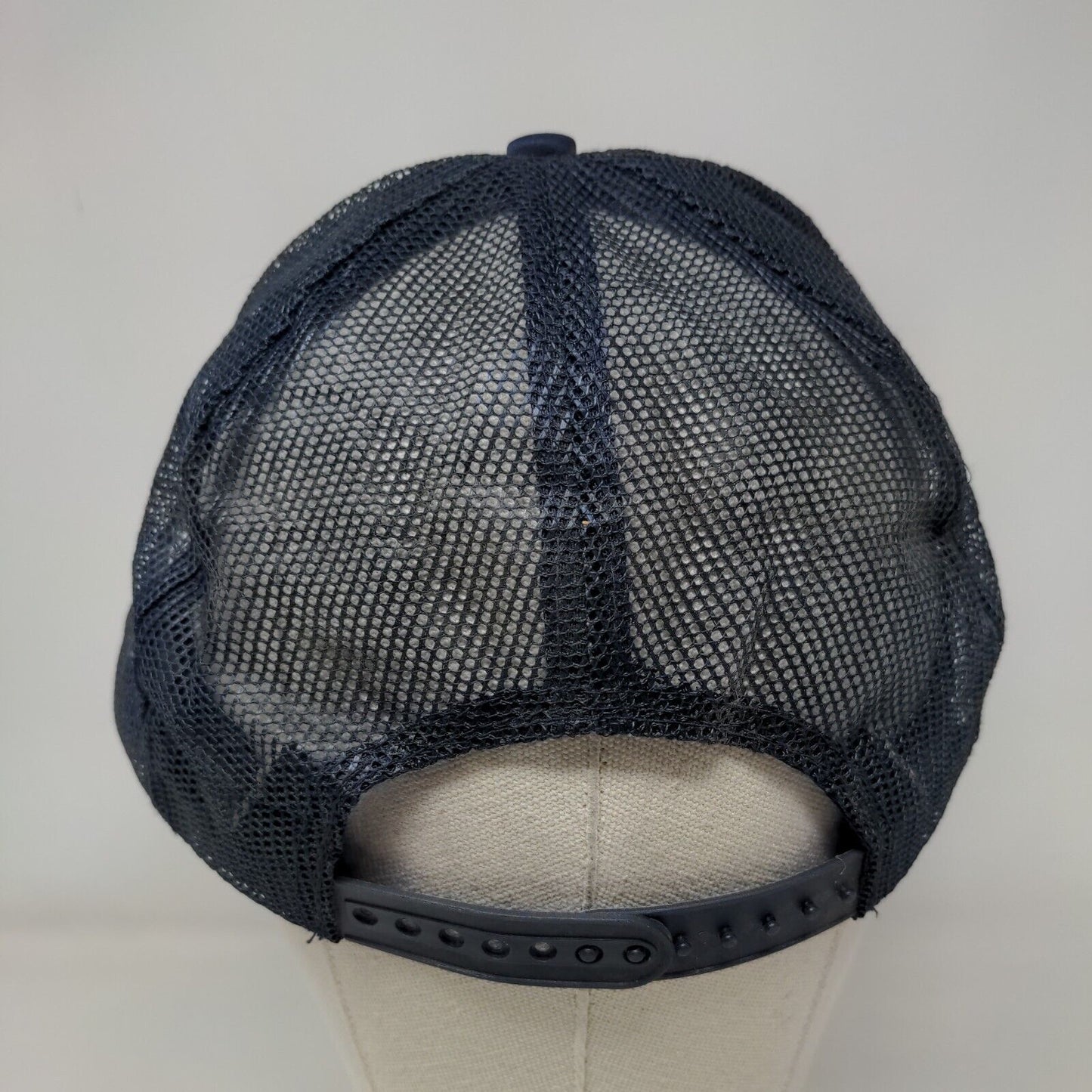Elect Frank Mullin For Sheriff Adult Snapback Trucker Hat Blue OS Rope Mesh Back