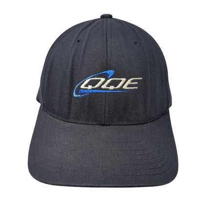 QQE Fitted Hat Blue Large-XL Embroidered Flexfit Yupoong Solid 6 Panel