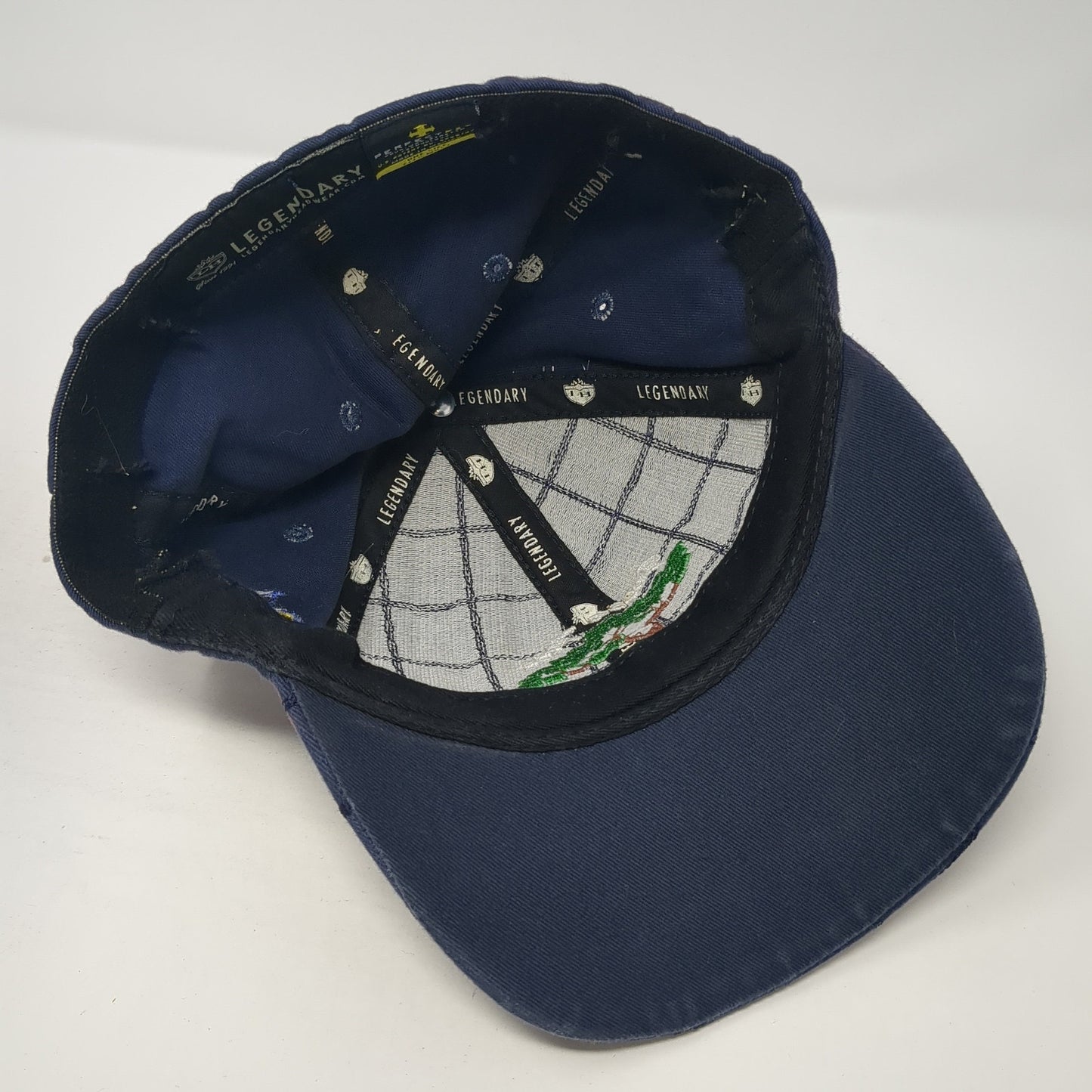 Green Tree G.C. 50th Fitted Hat Blue One Size Embroidered Legendary