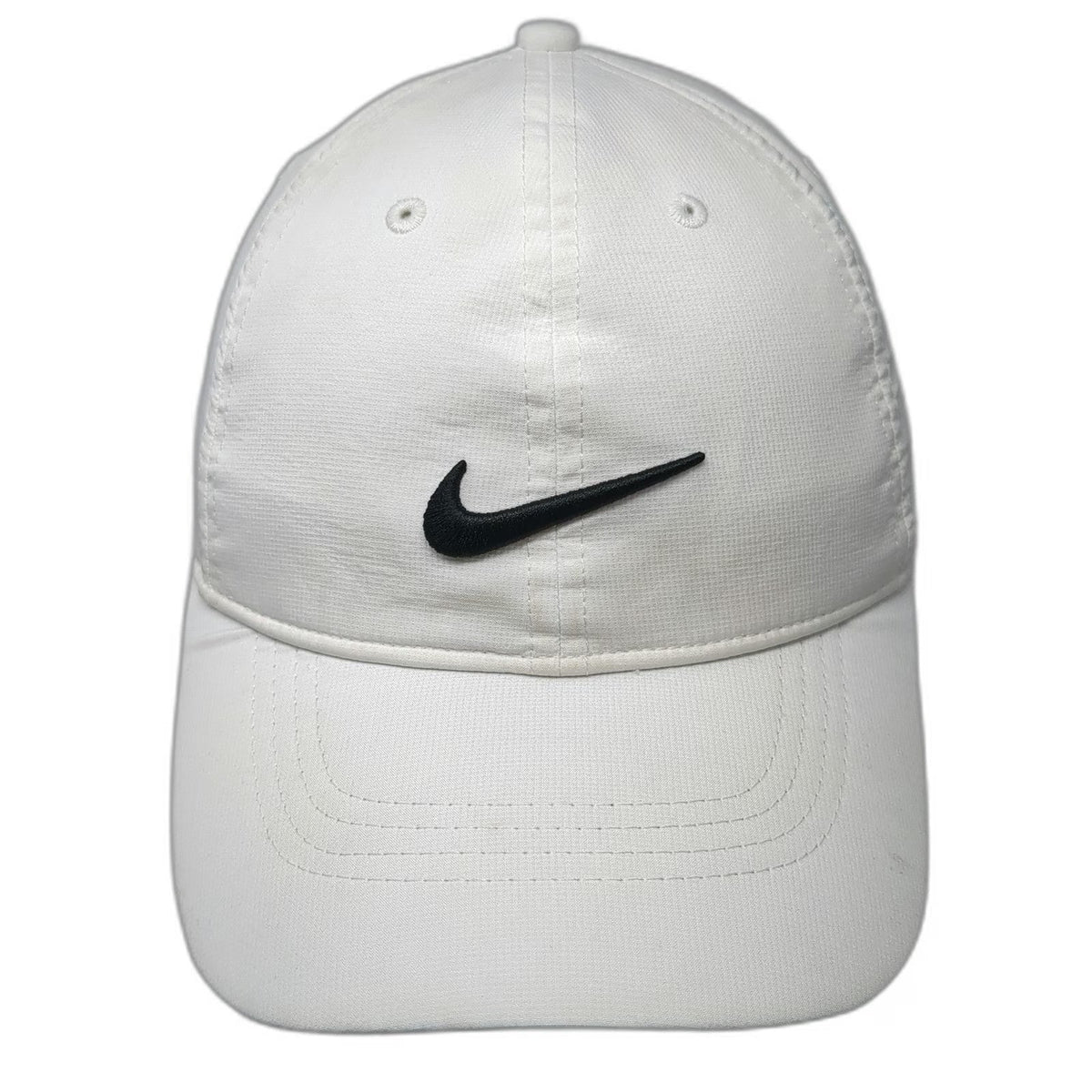 Nike Baseball Cap White One Size Legacy91 Dri-Fit Strapback Swoosh Golf Hat