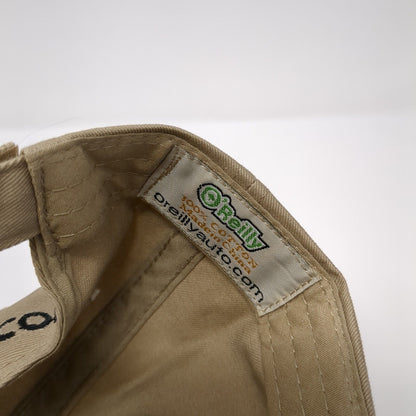 O'Reilly Auto Parts Strapback Hat Tan One Size Adjustable Embroidered Cotton