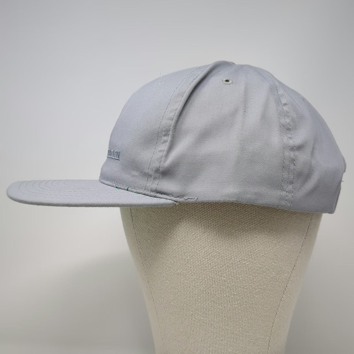Headmaster Snapback Gray One Size Hat ACT Transportation Flat Brim Green Under