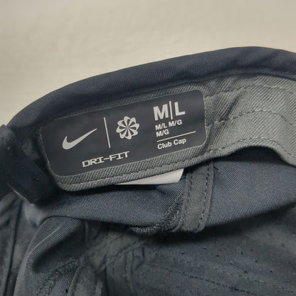 Nike Baseball Cap Black L Dri-FIT Adjustable Swoosh Performance Lightweight Hat
