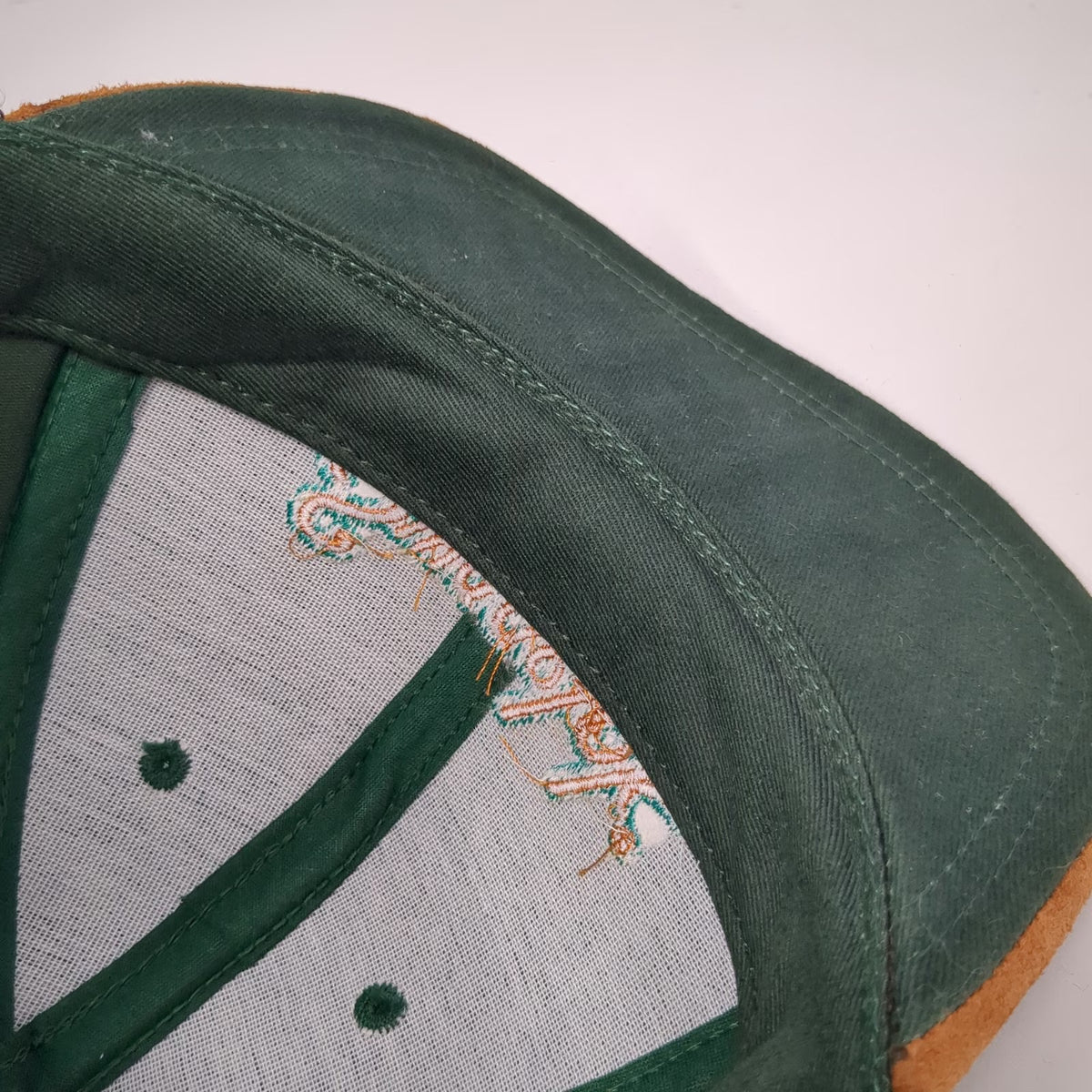 Swagelok Snapback Green Hat One Size Suede Brim Embroidered USA Made Industrial