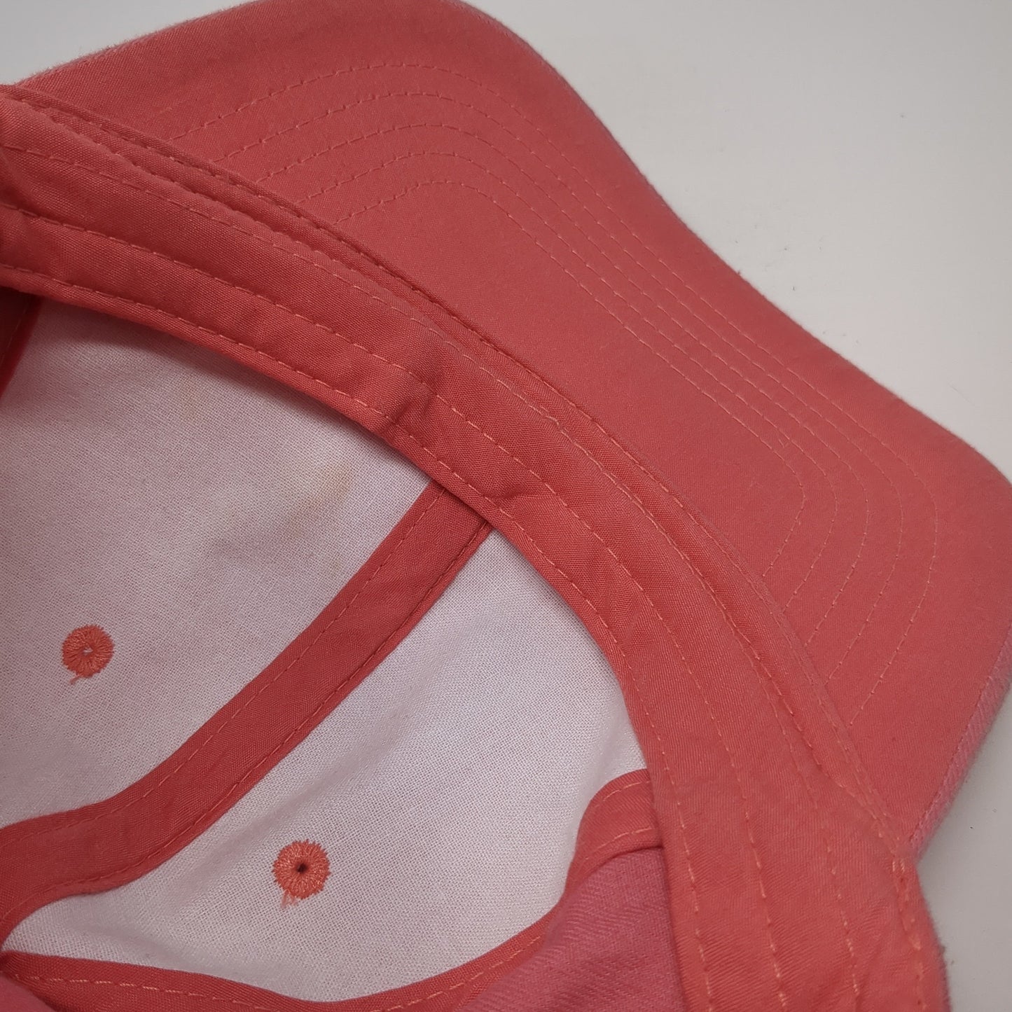 Unbranded Strapback Baseball Cap Pink One Size Adjustable 6 Panel Blank