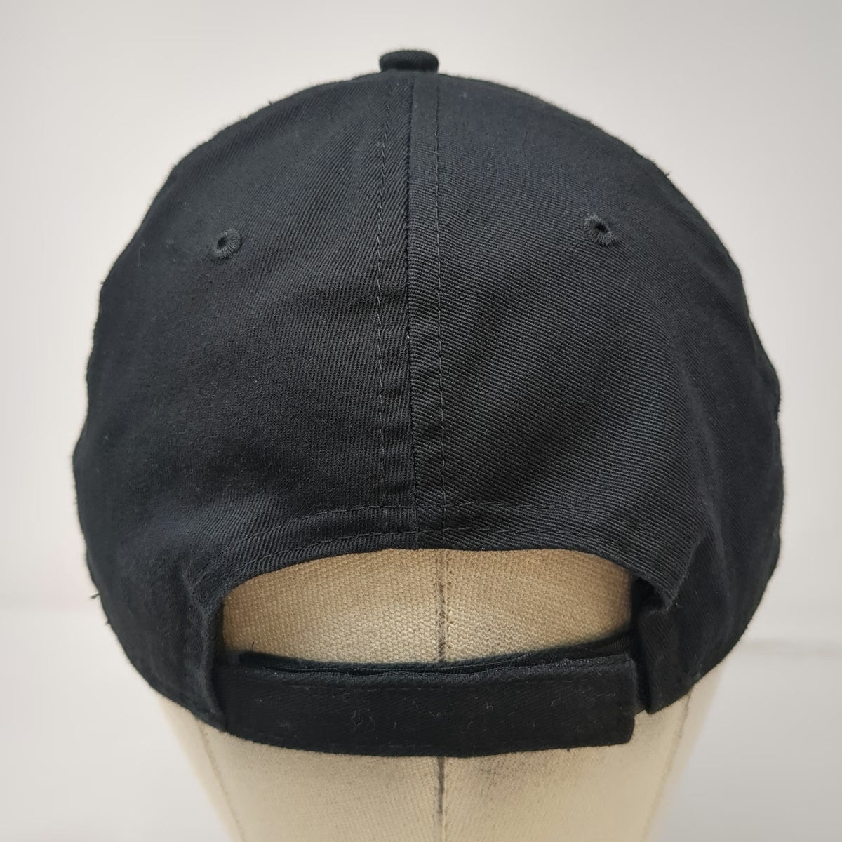 New Era Baseball Cap Black One Size EMFACE Embroidered 9FORTY Strapback Hat