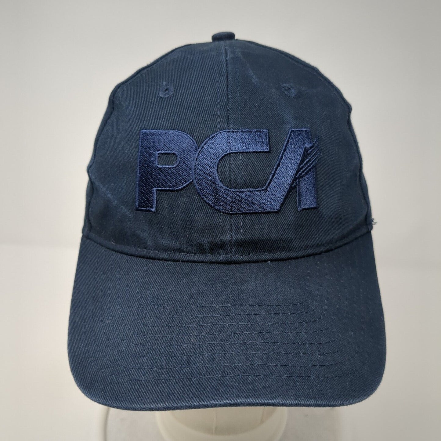 PCA Strapback Hat Blue One Size Adjustable Embroidered Solid Hit Wear