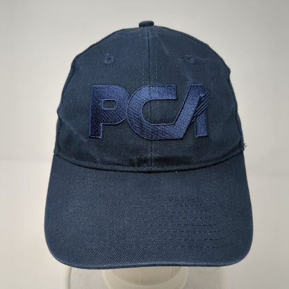PCA Strapback Hat Blue One Size Adjustable Embroidered Solid Hit Wear