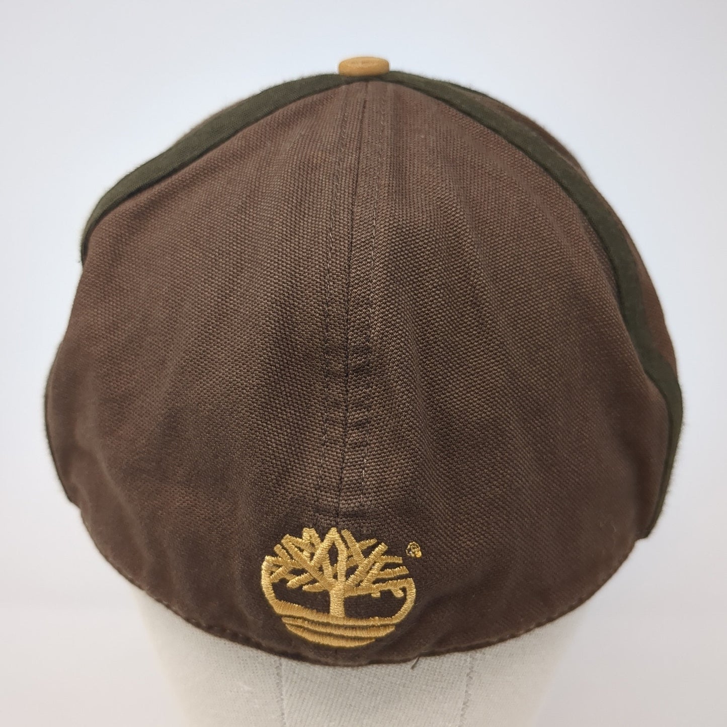 Timberland Fitted Hat Brown 7 1/4 Embroidered Logo Colorblock Outdoor