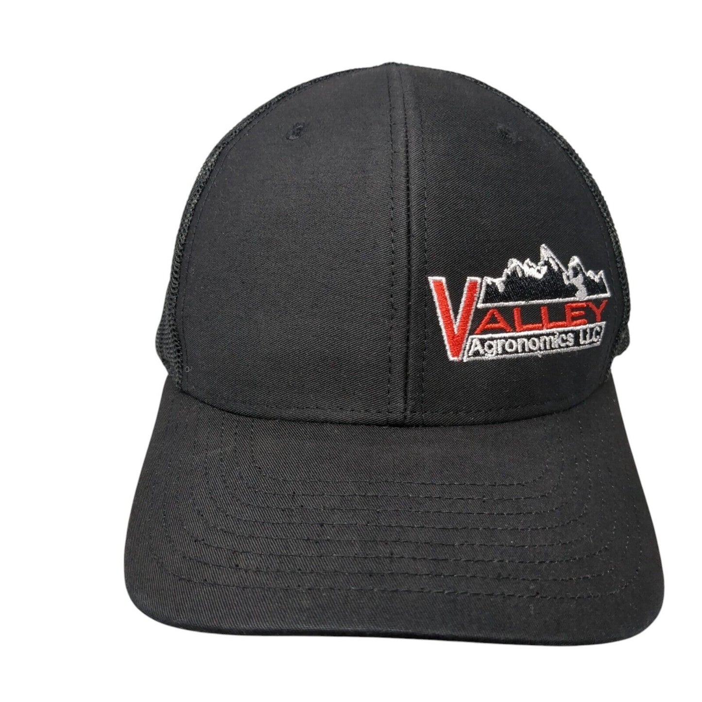 Valley Agronomics LLC Snapback Trucker Hat Black OSFA Mesh Back Solid