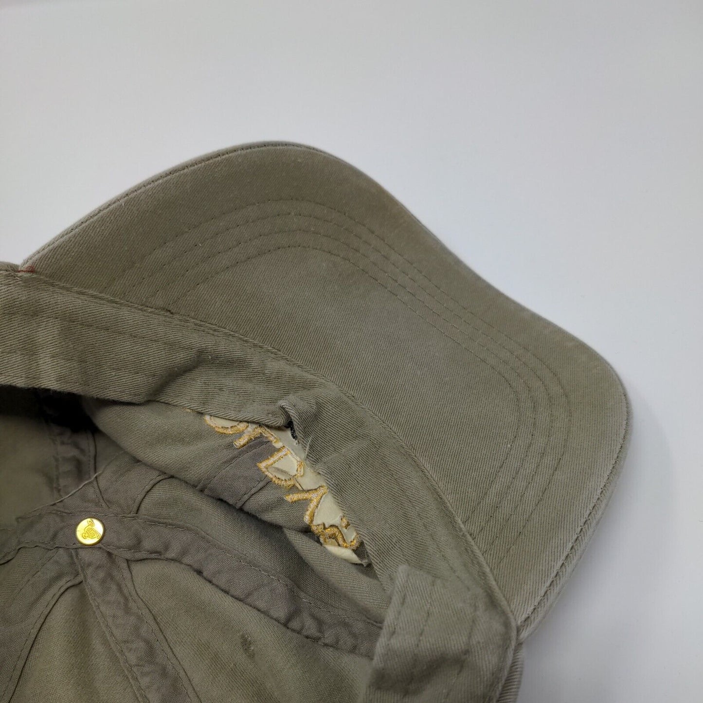 Goldy's Breakfast Bistro Slideback Hat Tan OSFA Solid Embroidered Otto