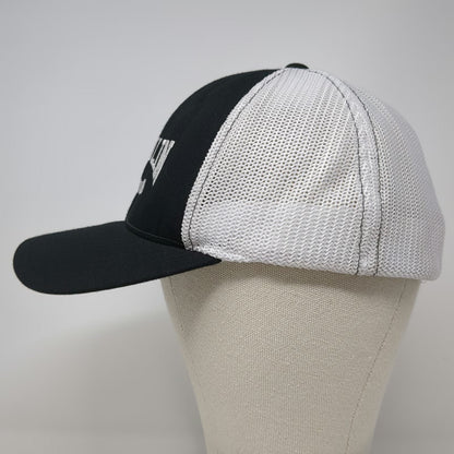 Richardson Baseball Cap Black XL Paulin Farms Corn Logo Mesh Back Hat Stretch