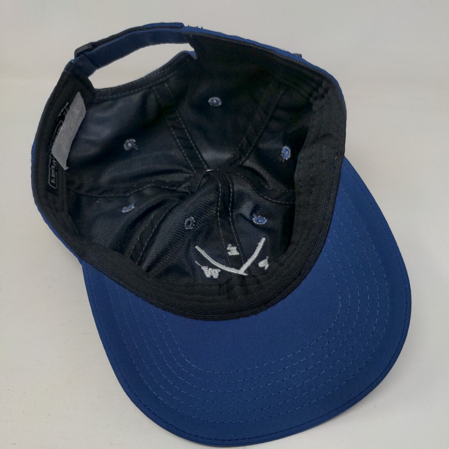 PEW Legacy Golf Club Strapback Hat Blue One Size Cool Fit Adjustable