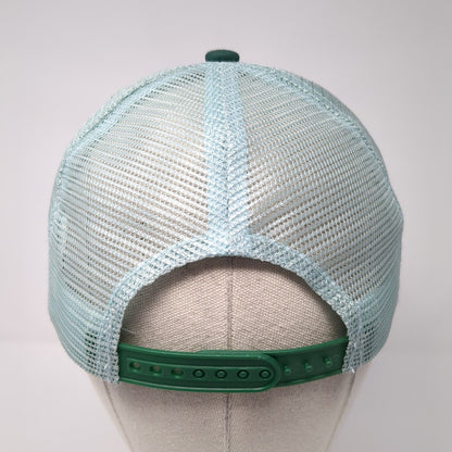 Monumental Snapback Mesh Back Trucker Hat Green One Size Crew Leader Cap