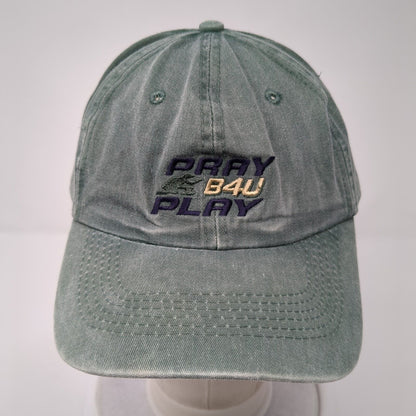 Pray B4U Play Slideback Hat Green One Size Embroidered Port Authority