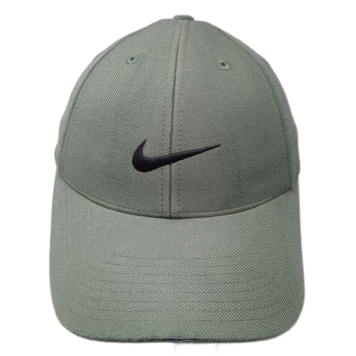 Nike Baseball Cap Green 7 1/4 Fitted Swoosh Logo Embroidered Cotton Hat