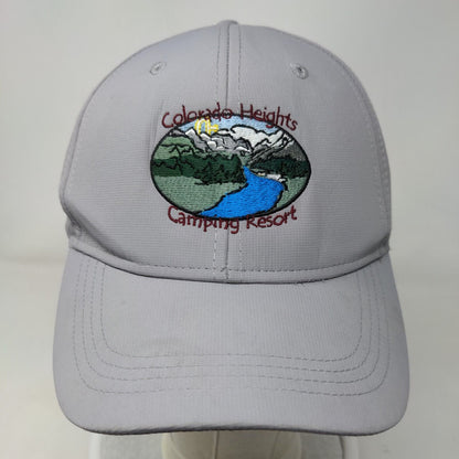 Colorado Heights Camping Resort Strapback Hat Gray OSFA American Dry Goods