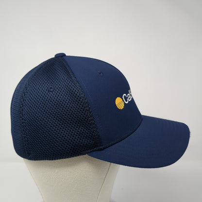 Cal Solar Inc Fitted Hat Blue XL Embroidered Solid Flexfit Sport-Tek