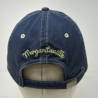 Margaritaville Fins Up Shark Blue Baseball Cap One Size Hat Slideback Contrast