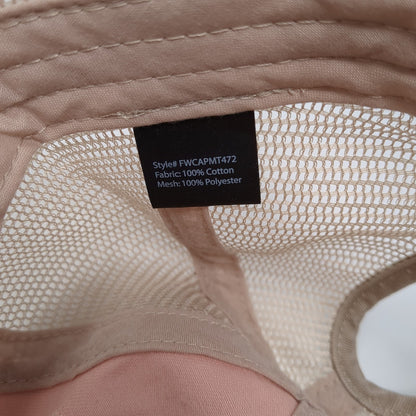 Dog Mom Ponytail Trucker Hat Pink One Size Adjustable Distressed Mesh Back