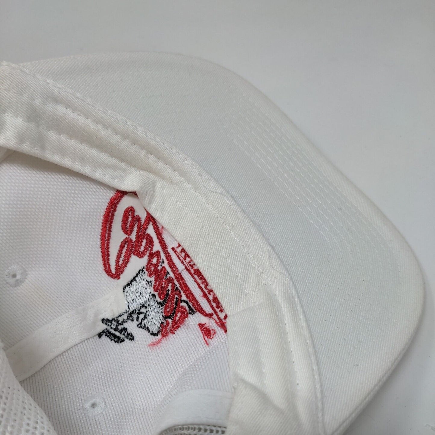 Capone's Coal Fired Pizza Snapback Mesh Back Trucker Hat White One Size