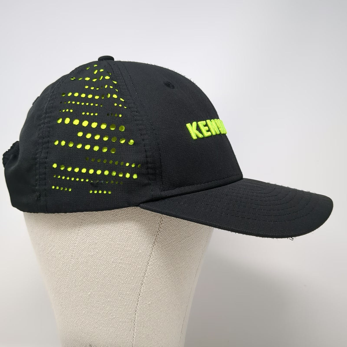 BDA Kenworth Snapback Hat Black One Size Green Perforated Mesh Truck Logo PACCAR