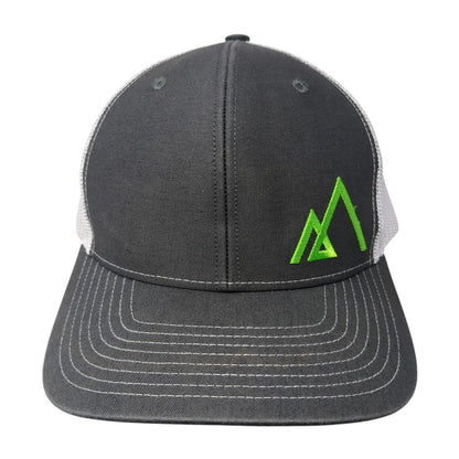 Empire Snapback Mesh Back Trucker Hat Gray One Size Colorblock Outdoor